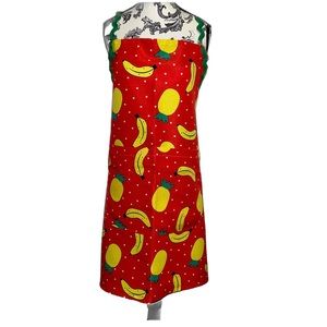 Andys Aprons - not so basic!  “Red Bananas”